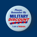 MILITARY DISCOUNT Button by samappleby MILITARY DISCOUNT Button