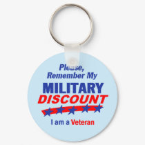 MILITARY DISCOUNT Keychain by samappleby MILITARY DISCOUNT Keychain