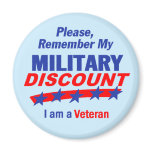 MILITARY DISCOUNT Magnet