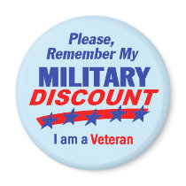 MILITARY DISCOUNT Magnet
