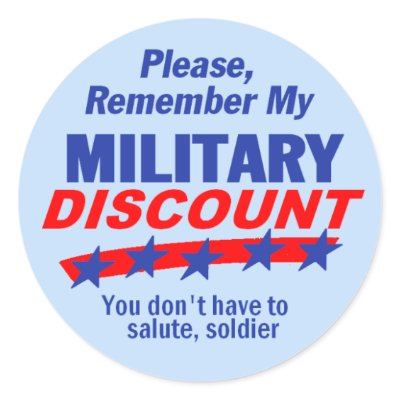 MILITARY DISCOUNT Sticker by samappleby