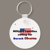 Military Families Voting for Obama keychain by musicisourhigh Military Families Voting for Obama keychain