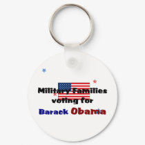 Military Families Voting for Obama keychain