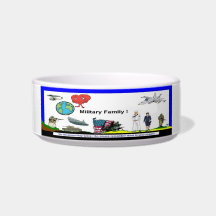 Military Family Cat Bowl