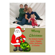 Military Family Christmas Photo Card