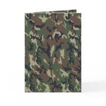 Military Forest Camouflage Background Greeting Cards