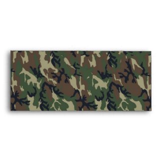 Military Forest Camouflage Background envelope