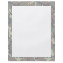 Military Forest Camouflage Background Lightened Personalized Flyer