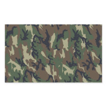 Military Forest Camouflage Background Rectangle Stickers