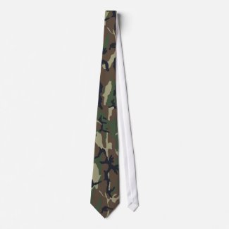 Military Forest Camouflage Background tie