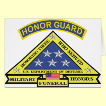 MILITARY FUNERAL HONOR GUARD cards