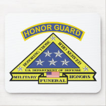 MILITARY FUNERAL HONOR GUARD mousepads
