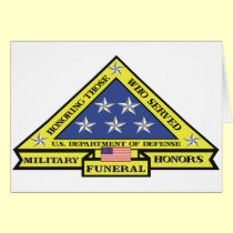 Military Funeral Honors cards