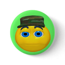 Military Funny Face Birthday Button