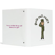 Military Girl - Blonde Vinyl Binders