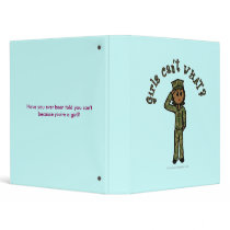 Military Girl - Dark Vinyl Binders