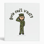 Military Girl - Light Vinyl Binders