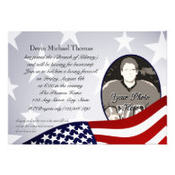 Military Going Away Party Custom Invite 