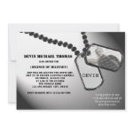 Military Going Away Party Personalized Announcements