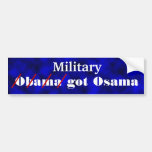 Military Got Osama Bumper Sticker