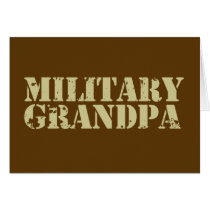 Military Grandpa Greeting Card