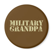 Military Grandpa Refrigerator Magnet