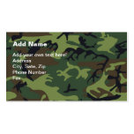 Military Green Camouflage Business Card