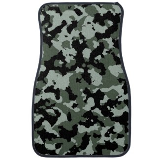 Military Green Camouflage Pattern Car Mat