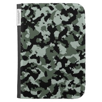 Military Green Camouflage Pattern Case For Kindle