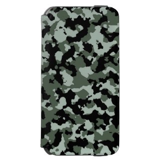 Military Green Camouflage Pattern Incipio Watson™ iPhone 6 Wallet Case