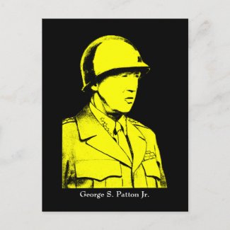 Military Hero - General Patton postcard