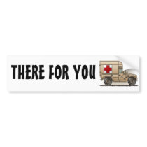 Military Hummer Ambulance Bumper Sticker TFY