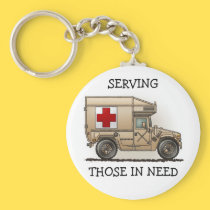 Military Hummer Ambulance Key Chain keychains