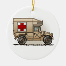 Military Hummer Ambulance Ornament