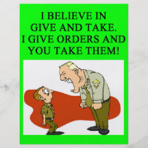 military joke flyer design