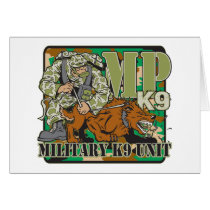 Military K9 Unit Greeting Cards
