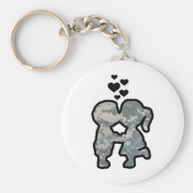 Military Kisses Key Chain