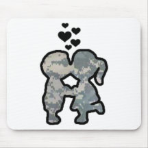 Military Kisses Mouse Pad