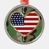 Military Love Christmas Ornaments