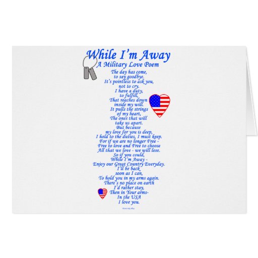 Military Love Poem Greeting Cards