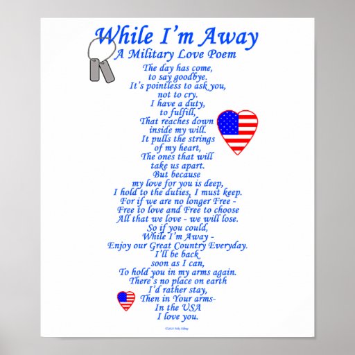 Military Love Poem Poster