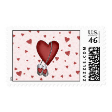 Military Love Postage Stamps