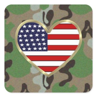 Military Love sticker