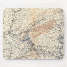 Military map, WT Sherman Mousepad