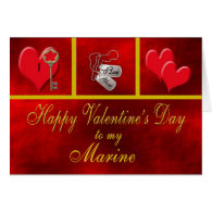 Military Marine Valentine Card
