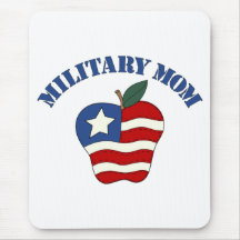Military Mom Patriotic Apple Mouse Pads