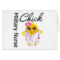 Military Nurse Chick v2 cards by chicktshirts Military Nurse Chick v2 cards