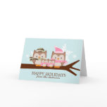 Military Owl Family Christmas Cards