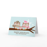 Military Owl Family Christmas Cards