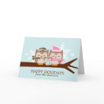 Military Owl Family Christmas Cards